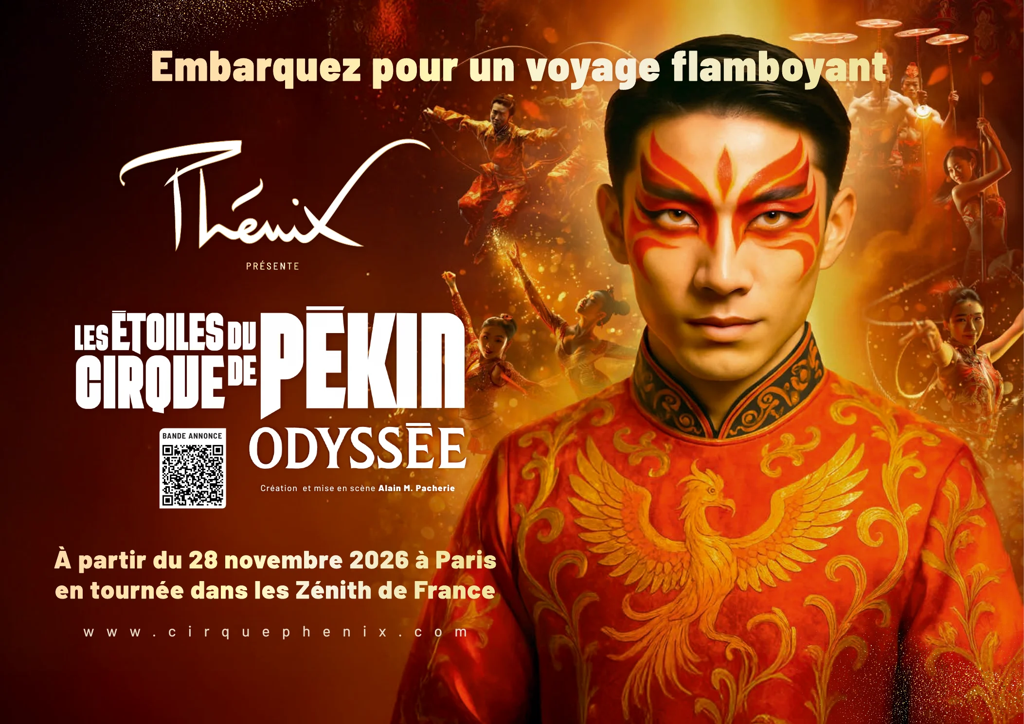 Couverture de la brochure CSE du Cirque Phénix consacrée au spectacle Odyssée