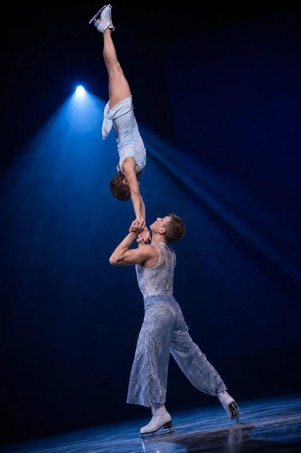 Porté acrobatique à une main — Les Étoiles du Cirque On Ice