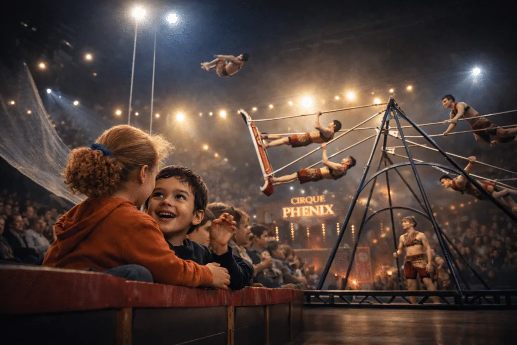Un moment en famille au Cirque Phénix